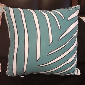 Palm Leaf Decorative Pillow by Canvas Studio